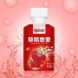 果知道 草莓復(fù)合果肉果汁飲料 350ml