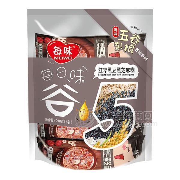 ·每味 红枣黑豆黑芝麻糊 冲调食品 210g 