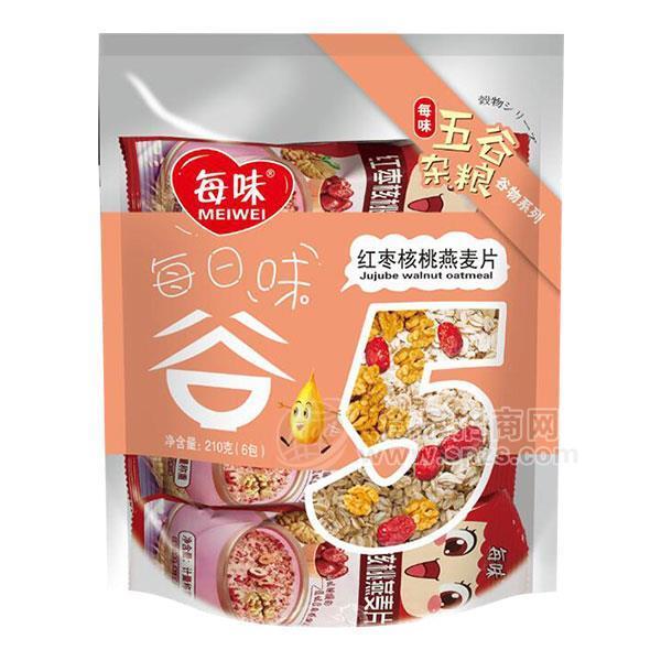 ·每味 红枣核桃麦片  冲调食品 210g 
