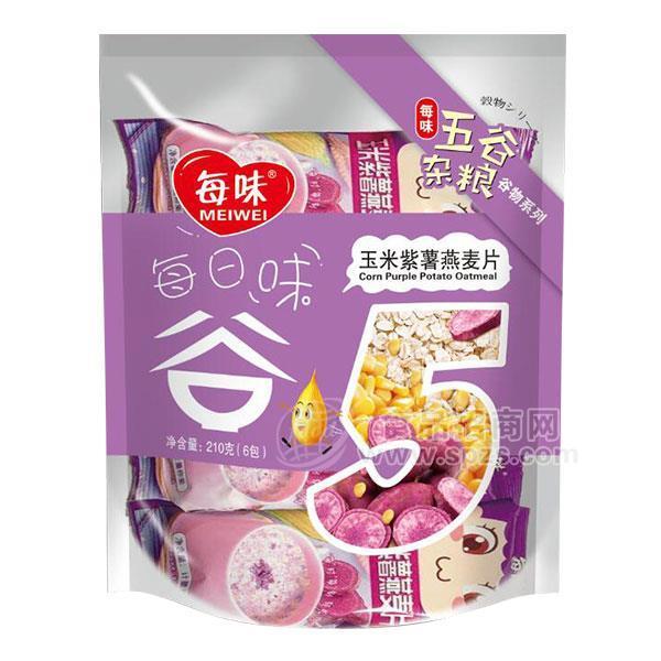 ·每味 玉米紫薯燕麦片  冲调食品 210g 