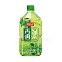 旺百源青梅味綠茶飲料新品招商1L茶飲料