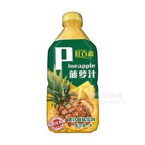 旺百源菠蘿汁果汁風(fēng)味飲料招商1L