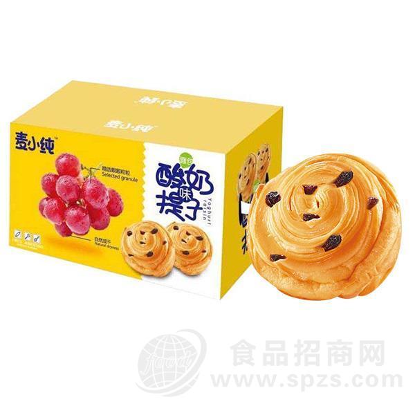 麦小纯酸奶味提子面包 糕点箱装