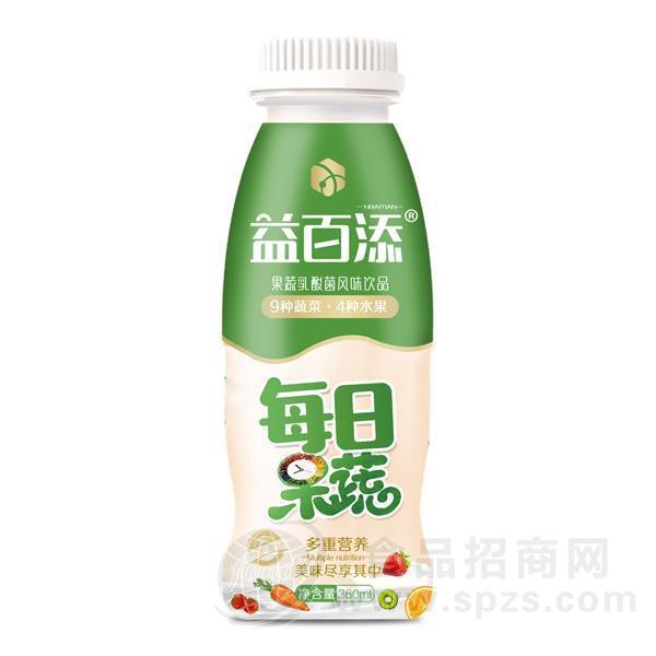 益百添果蔬乳酸菌风味饮品360ml