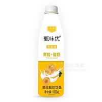 甄味優(yōu)黃桃味果粒酸奶飲品1L