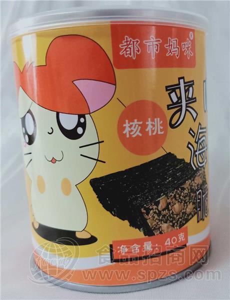 都市妈咪儿童零食夹心海苔脆核桃
