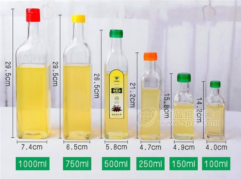 食用油包裝瓶食用油玻璃瓶