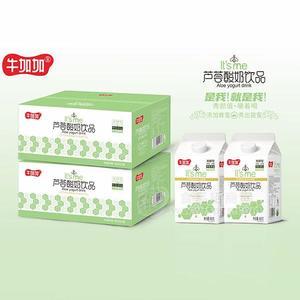 牛加加 发酵奶 芦荟酸奶饮品招商458gx12盒