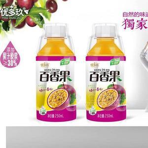 優(yōu)多玖百香果椰果果汁飲料招商250ml