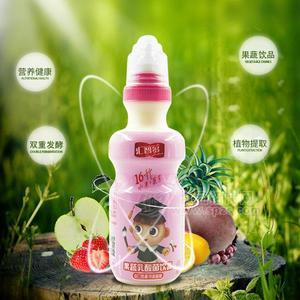 汇智多草莓味 儿童乳酸菌 果蔬乳酸菌饮品 奶嘴瓶 果蔬饮料200ml