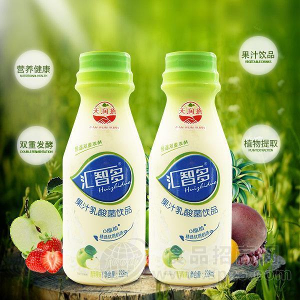 天润源 汇智多青苹果味 果汁乳酸菌饮品 浓缩饮料338ml