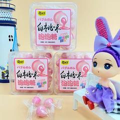 萌孩子白桃味泡泡糖 小零食130g