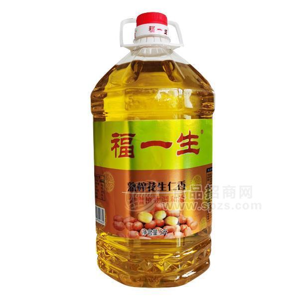 福一生 熟榨花生仁香 食用植物调和油5L