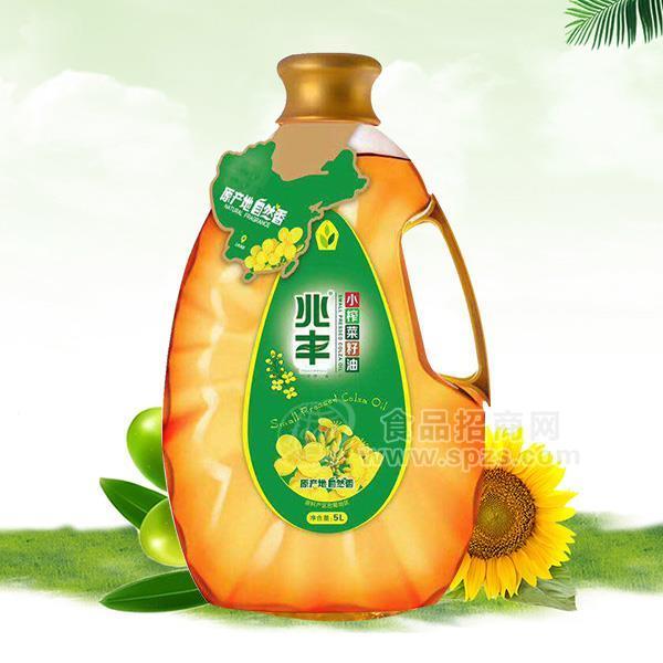 ·原产地自然香 兆丰 小榨菜籽油 食用油招商5L 