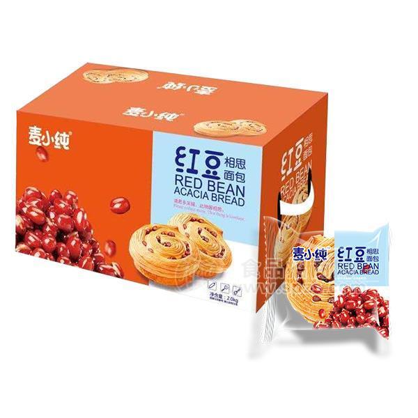 麦小纯红豆相思面包 糕点 箱装2kg