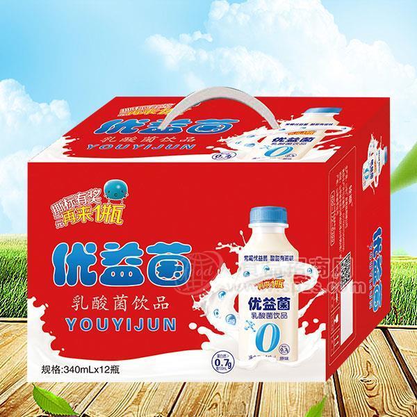 优益菌 乳酸菌饮品 乳饮料招商340mlx12瓶