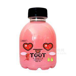 三稞菓仔草莓奶昔 胖嘟嘟奶昔果味饮品350ml
