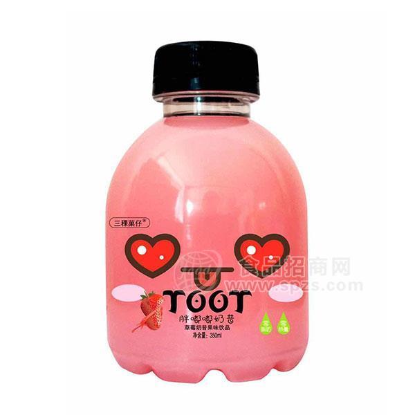 三稞菓仔草莓奶昔 胖嘟嘟奶昔果味饮品350ml 
