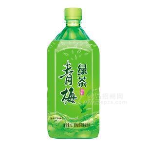 青梅绿茶果味饮料1L