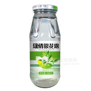 綠情 金銀花甘露340ML-玻璃瓶