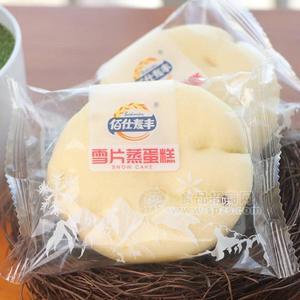 佰仕麦丰 雪片蒸蛋糕 红豆味 烘焙食品招商