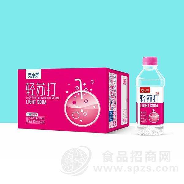 友小苏 蜜桃苏打果味饮料350mlx24瓶