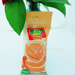 果凝多 果粒维卷 果卷 萃取鲜果 香橙味三颗果卷 糖果30g