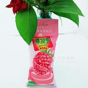 果凝多 果粒维卷 果卷 萃取鲜果 树莓味三颗果卷 糖果30g
