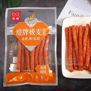 琅牌 琅牌辣棒 网红辣条招商 挤压糕点 零食80g