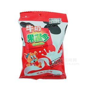 果凝多顺滑牛奶味糖果休闲零食招商