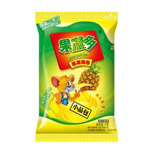 果凝多 果凝果卷 热岛菠萝味 小品包 凝胶糖果招商 休闲零食15g