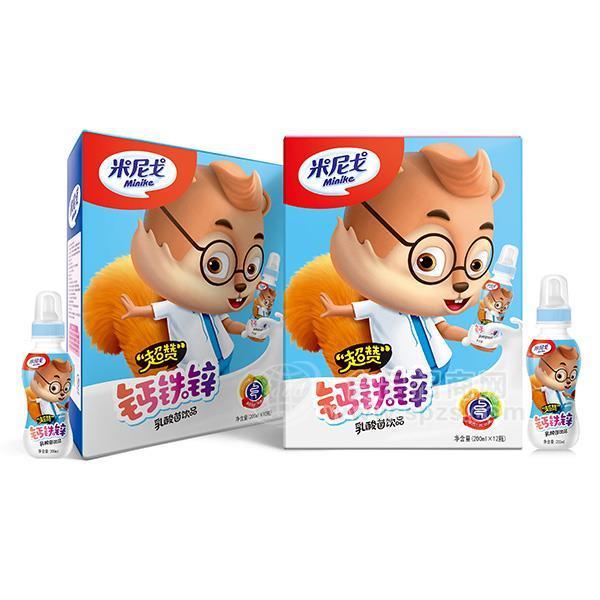 米尼戈小锌意 乳酸菌饮品 儿童饮料200mlx12瓶