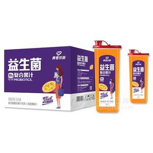 青春益族 百香果味益生菌复合果汁饮料 1.5LX6瓶