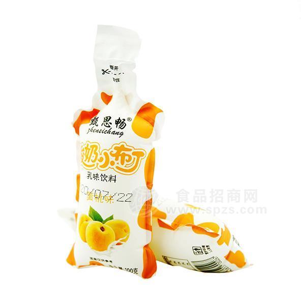 甄思暢 酸奶小布丁 黃桃味乳味飲料 兒童奶 兒童乳飲料招商100g