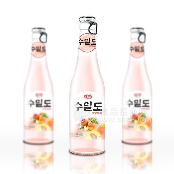 炫吻 水蜜桃味含气果味型碳酸饮料260ml