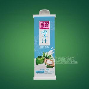 原生道 椰子汁饮料 椰肉鲜榨 植物蛋白饮料600ml