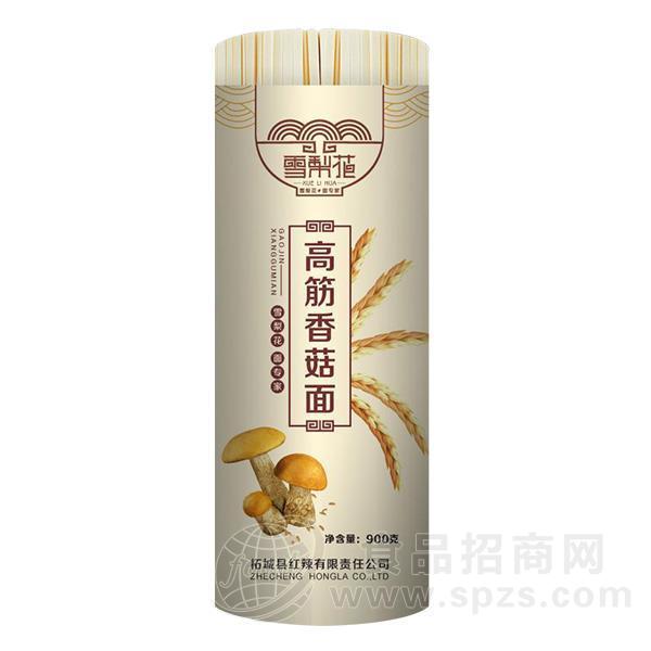 雪梨花银高筋香菇面 挂面 面条900g