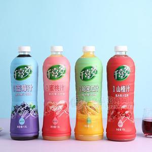 千喜多 哈密瓜汁 哈密瓜味果肉果汁飲料新品招商1.5L