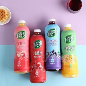 千喜多 蜜桃汁 蜜桃味果肉果汁饮料新品招商1.5L