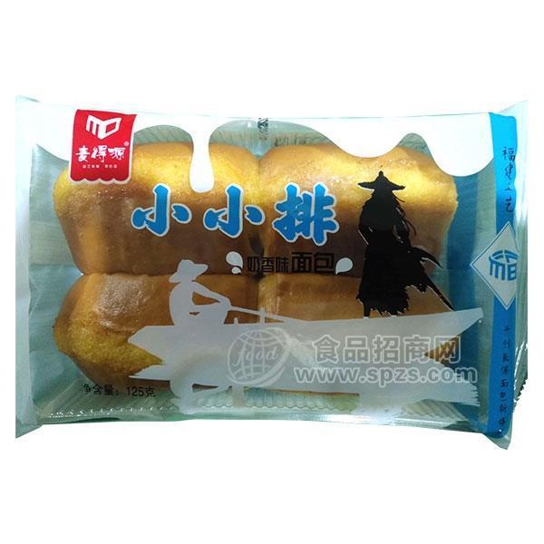 麦得源 小小排 奶香味面包 烘焙食品招商125g
