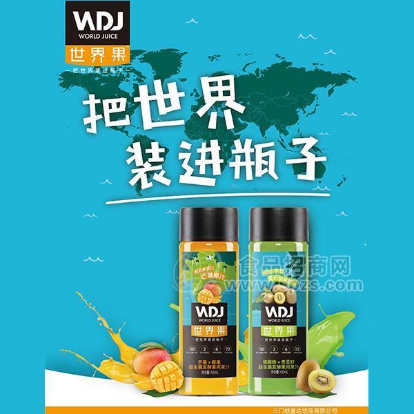 猕猴桃奇亚籽 益生菌发酵果肉果汁饮料420ml