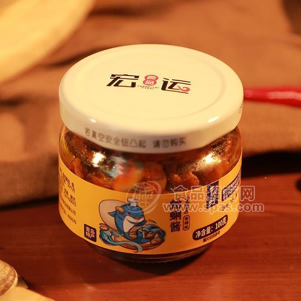 宏運食品 青參坊 蛤蜊醬 青島特產(chǎn)海鮮醬新品招商100g