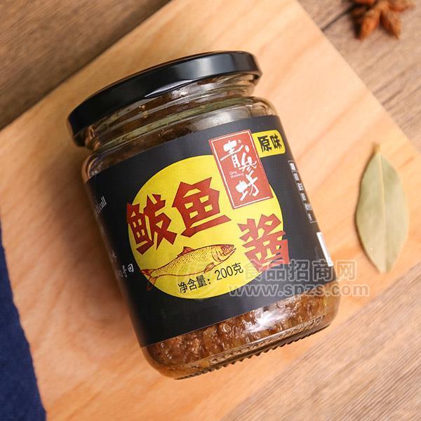 ·原味鲅鱼酱 青参坊海鲜酱玻璃瓶罐装新品招商200g 
