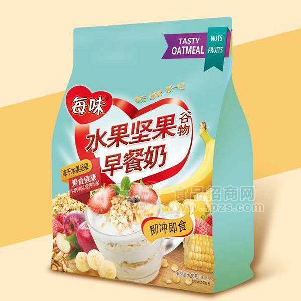 每味 水果坚果谷物早餐奶  冲调食品 420g