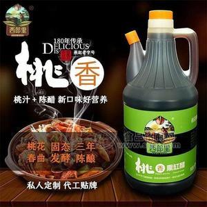 西郎里桃香熏缸醋 桃汁陳醋 調(diào)味品800ml