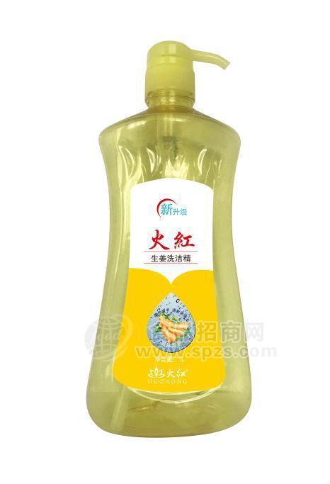 火红 生姜洗洁精 新升级 1L