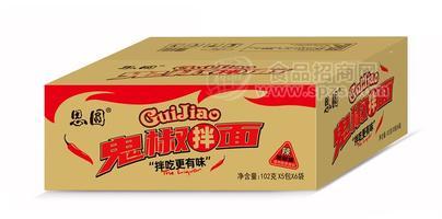 思圆鬼椒拌面外箱 102克×5包×6袋