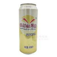 綠太飲品 爽動(dòng)鮮果園 梨子味汽水 碳酸飲料 500ml