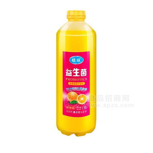 ·聪旺 益生菌发酵果汁饮料 甜橙味果汁  橙味饮料新品招商1.5L 