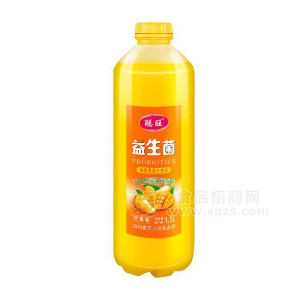 ·聪旺 益生菌发酵果汁饮料 芒果味果汁  果味饮料新品招商1.5L 